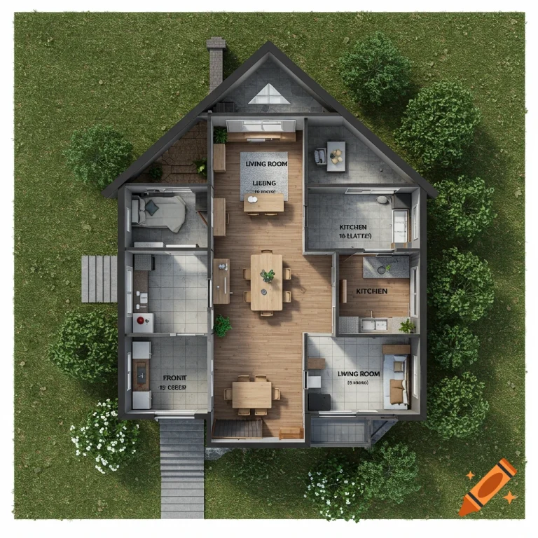 Contoh denah modular rumah tumbuh syariah dengan opsi perluasan bertahap